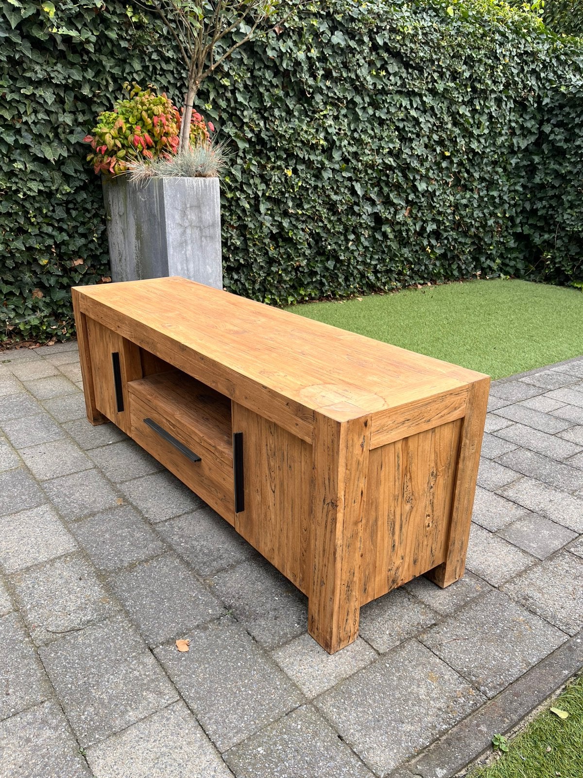 Televisiemeubel teak, Ophalen, Gebruikt, Teakhout, Minder dan 100 cm
