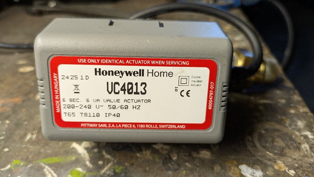 Honeywell VC4013 tweeweg/drieweg klep, Ophalen, Minder dan 30 cm, Overige typen, Minder dan 60 cm