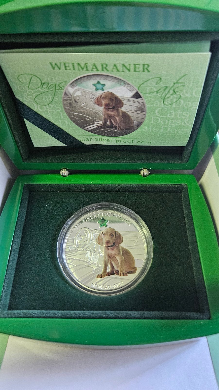 1 ounce weimaraner, Ophalen of Verzenden, Zilver