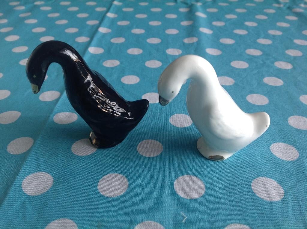 Zwanen beeldjes, Verzamelen, Beelden en Beeldjes, Ophalen of Verzenden, Nieuw, Dier
