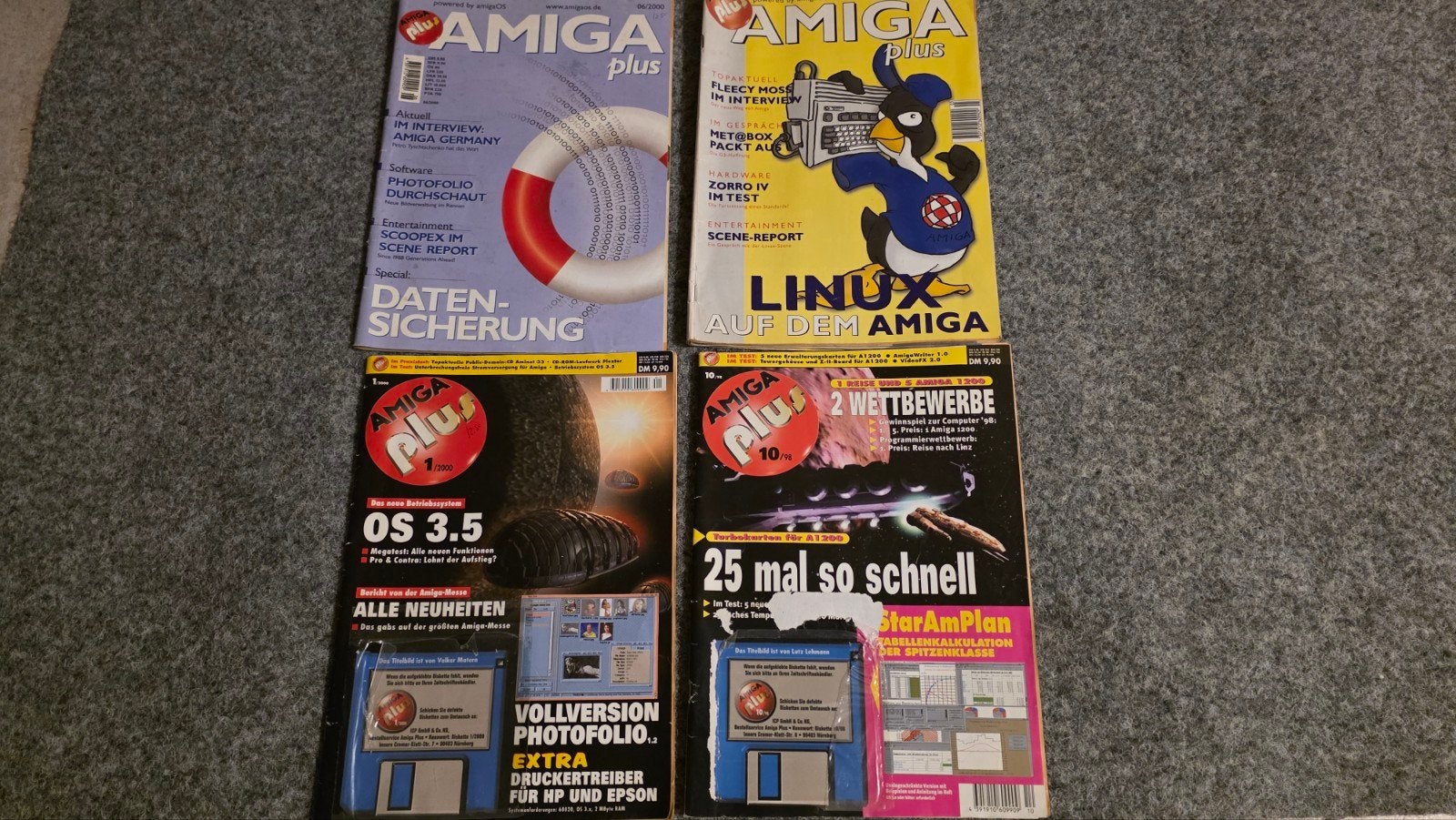 4x Amiga Plus magazine - Commodore, Computers en Software, Ophalen