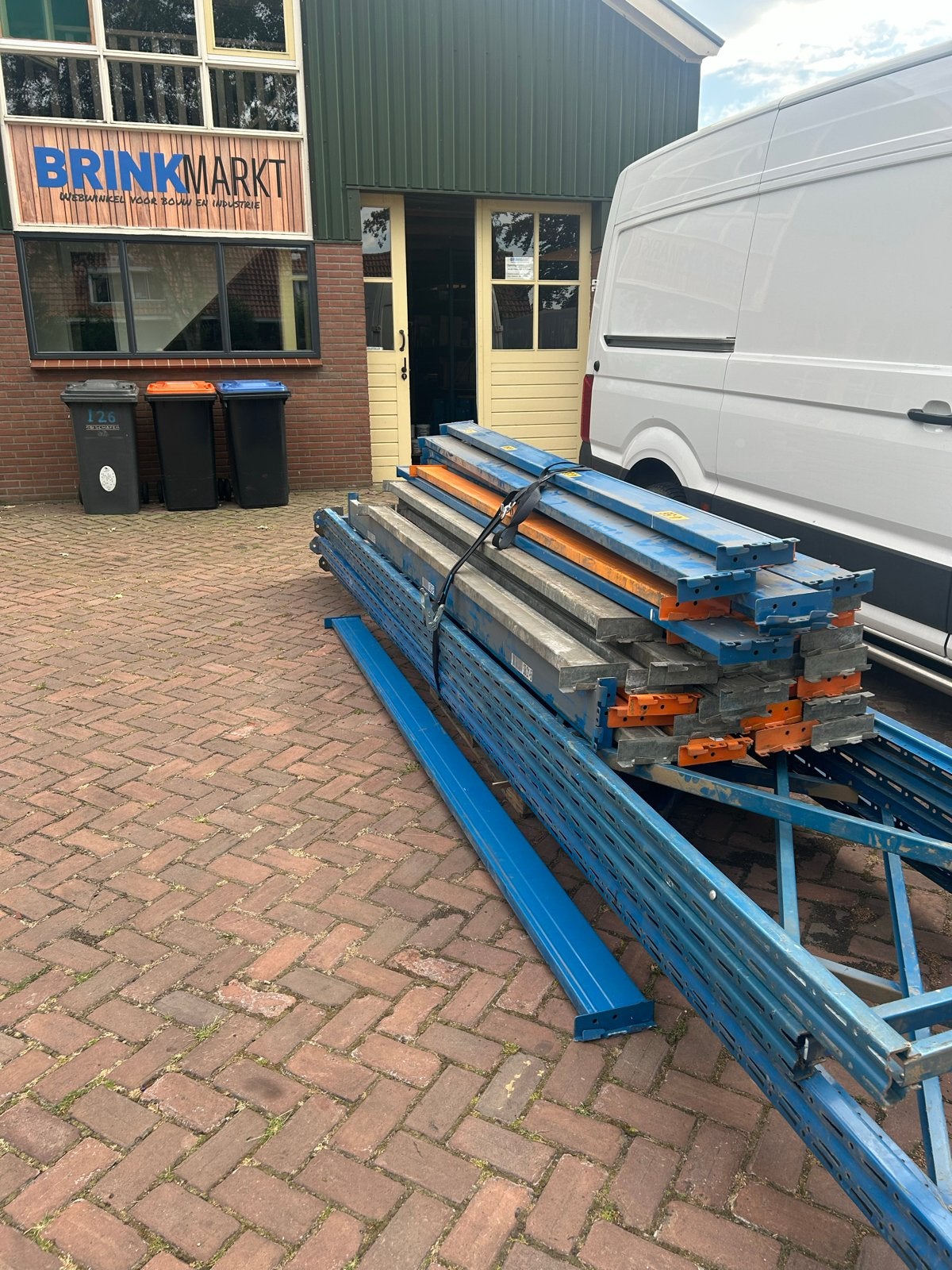 Gebruikte Palletstelling - 5 staanders en 38 liggers, Ophalen