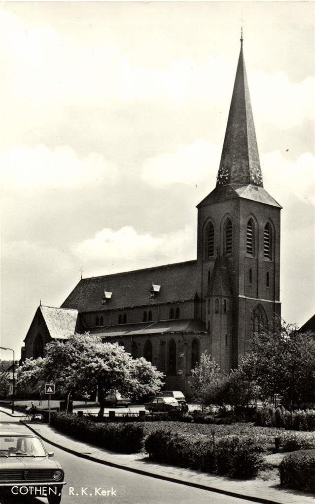 Cothen, R.K. Kerk - ongelopen, Ophalen of Verzenden, 1960 tot 1980, Ongelopen, Utrecht