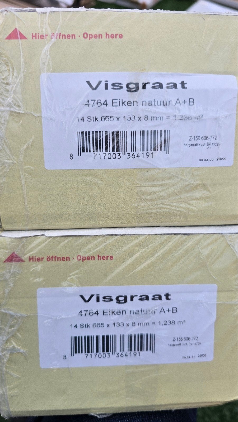 Visgraat Eiken Laminaat A+B - 2.47 m², Ophalen