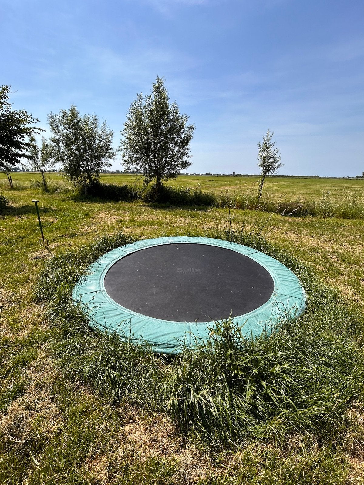 Trampoline rond 3 meter, Ophalen, Gebruikt