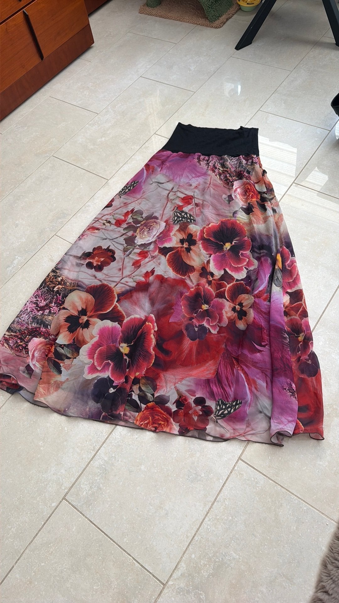 Steps jurk met bloemenprint, Kleding | Dames, Rokken, Overige kleuren, Ophalen of Verzenden, Maat 36 (S), Gedragen