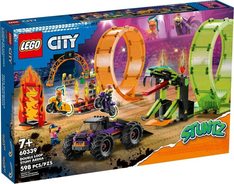 Lego City 60339 Double Loop Stunt Arena, City, Lego, Nieuw, Ophalen of Verzenden