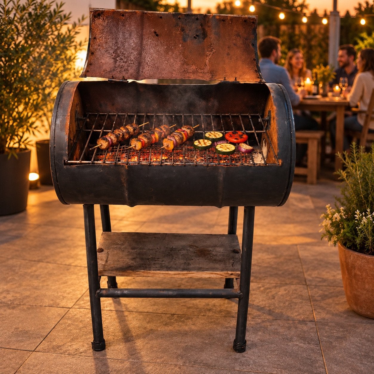 Barrel BBQ, Ophalen, Gebruikt