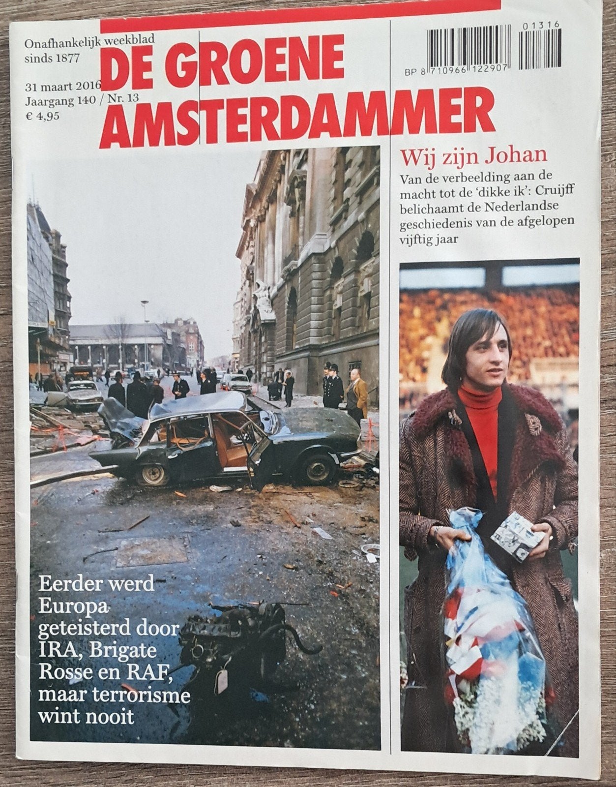 De Groene Amsterdammer - Johan Cruijff (2016), Ophalen of Verzenden, Zo goed als nieuw, Ajax, Overige typen