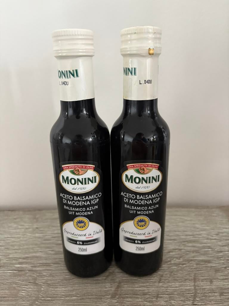 Monini balsamico azijn, Ophalen