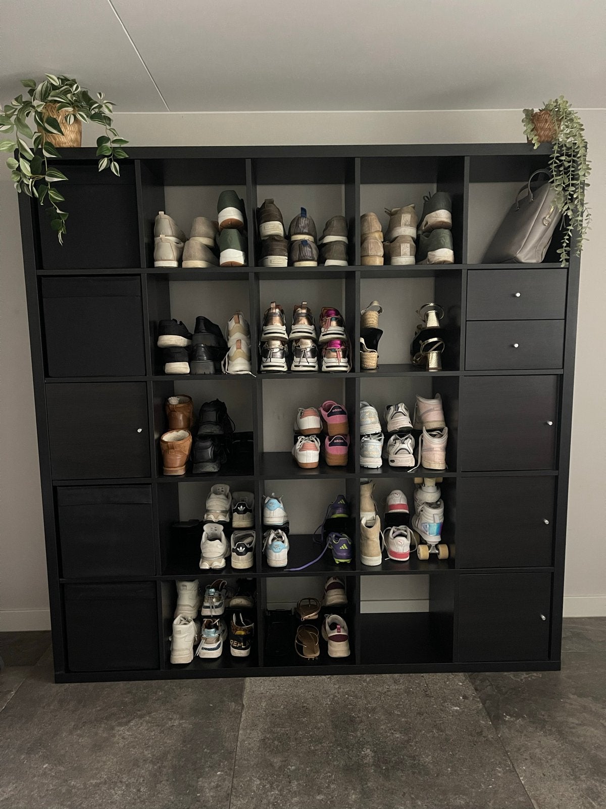 IKEA KALLAX vakkenkast - 25 vakken met accessoires, Ophalen, Gebruikt