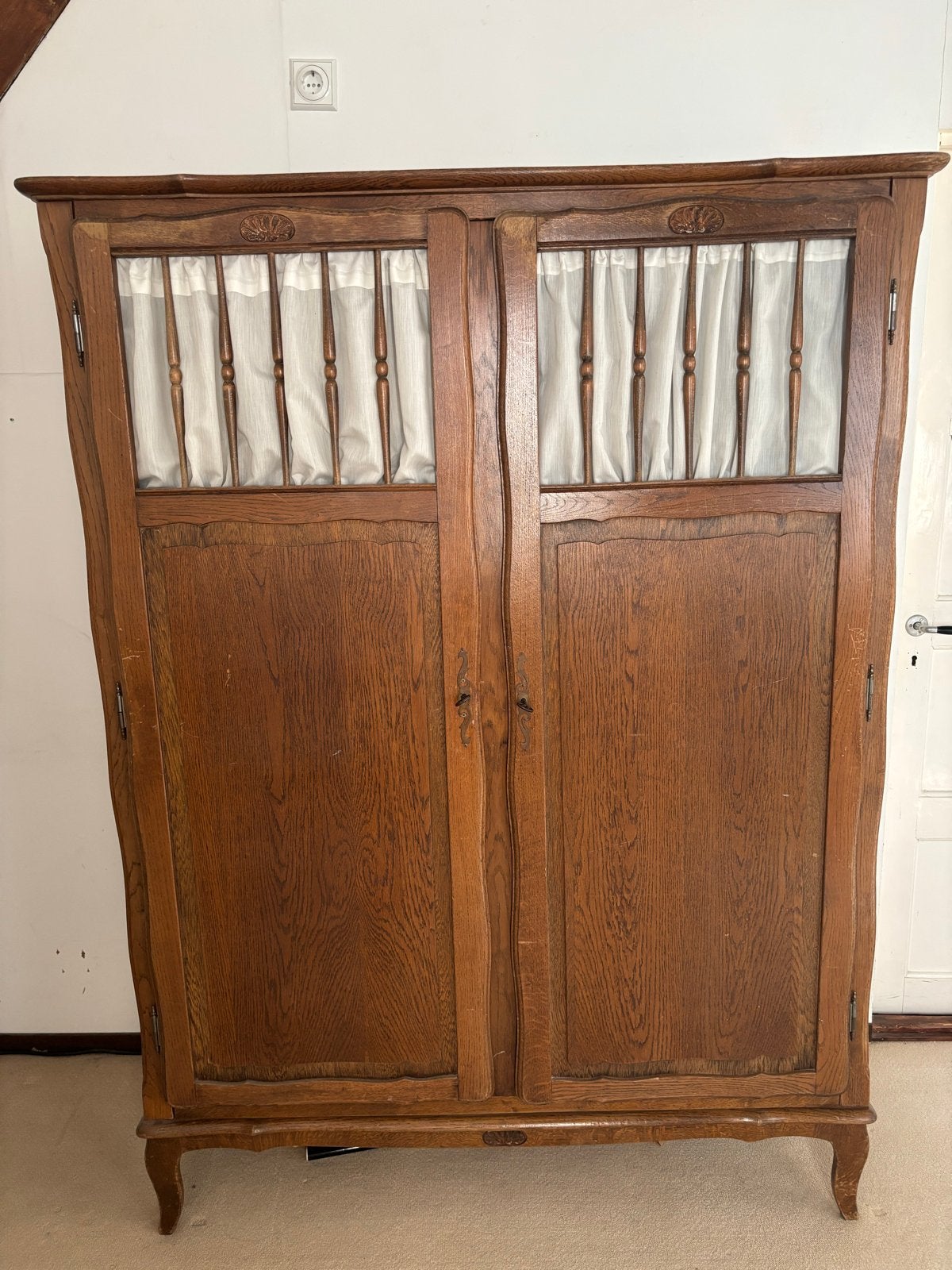 Retro jaren '70 slaapkamer set: kast en bed, Ophalen