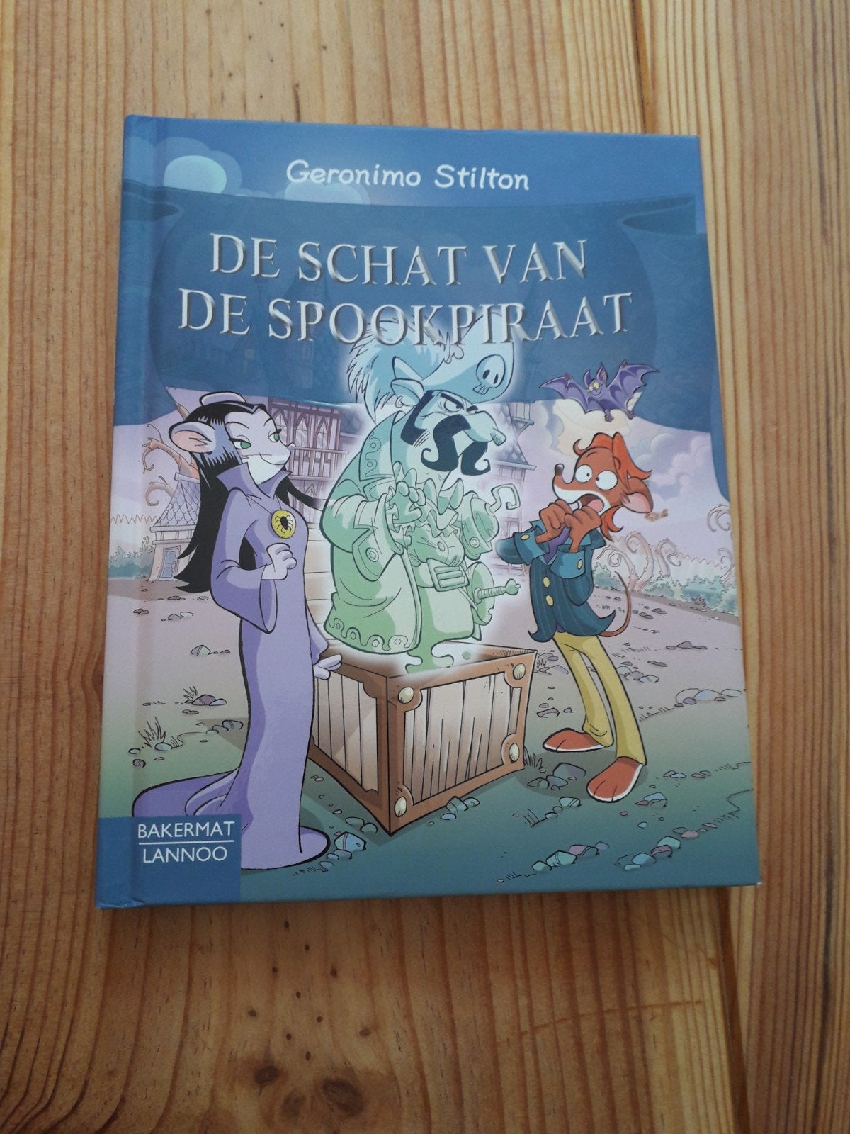 Geronimo Stilton - De schat van de spookpiraat, Boeken, Ophalen of Verzenden, Zo goed als nieuw, Geronimo Stilton, Fictie