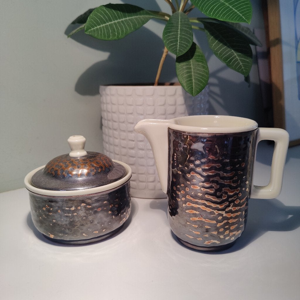 WMF Art Deco melkkan en suikerpot – verzilverd, Antiek en Kunst, Ophalen of Verzenden, Zilver