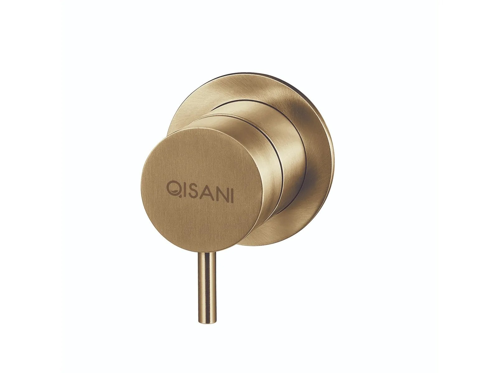 Qisani Flow 2-weg Omstelkraan Geborsteld Goud, Ophalen, Nieuw, Rvs, Kraan