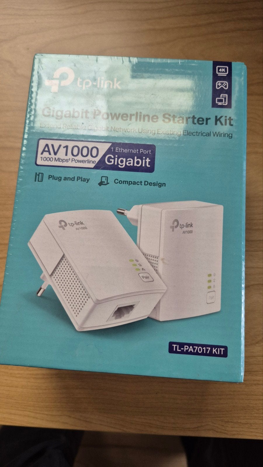 TP-Link TL-PA7017 KIT AV1000 Gigabit Powerline Starter Kit, Computers en Software, Netwerk switches, Ophalen