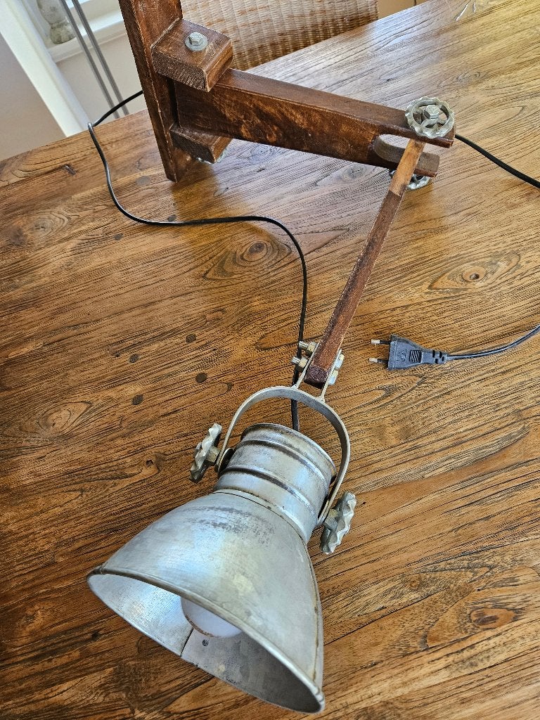 Wandlamp industriëel, Huis en Inrichting, Lampen | Wandlampen, Ophalen, Zo goed als nieuw, Wandlamp
