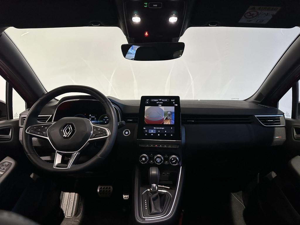 Renault Clio 1.6 E-Tech Full Hybrid 145 esprit Alpine GROOT, Auto's, Renault, Gebruikt, Met garantie (alle), Leder en Stof, Parkeersensor