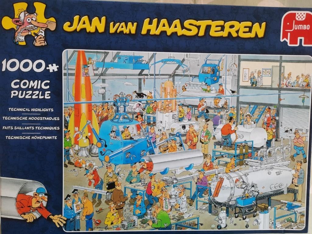 Jan van Haasteren 1000 st, Ophalen of Verzenden, 500 t/m 1500 stukjes, Zo goed als nieuw