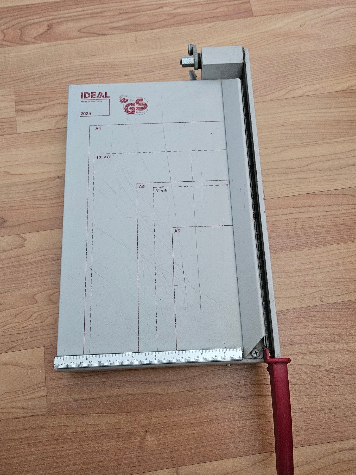 Ideal 2035 papiersnijder - Made in Germany, Ophalen, Gebruikt