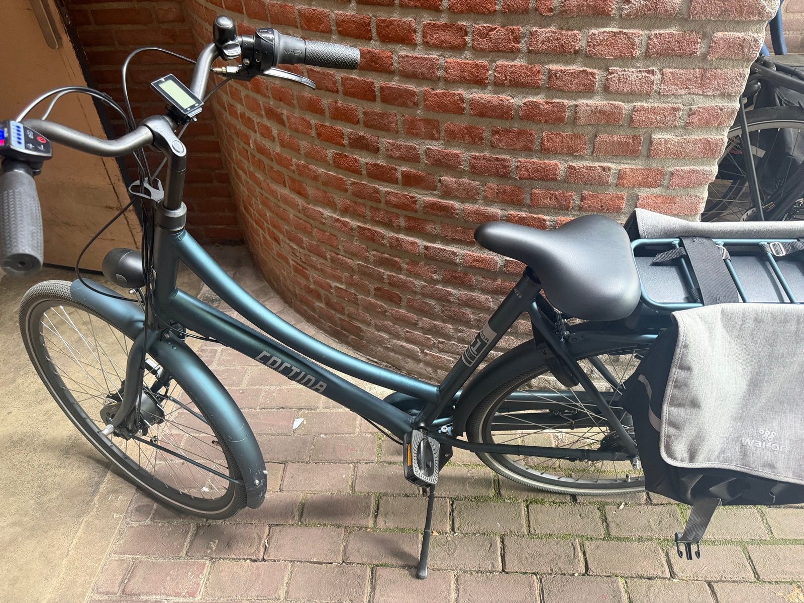 Cortina E-U1 Elektrische Fiets donkerblauw/donkergroen, Ophalen of Verzenden, Gebruikt, Cortina