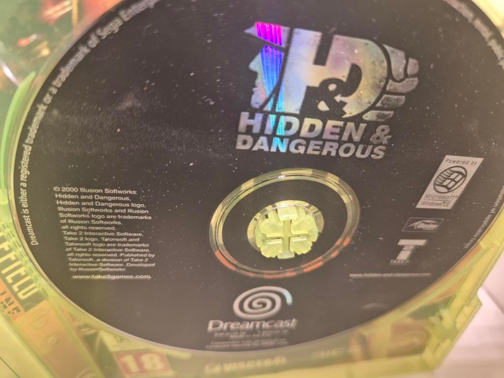 HD Hidden & Dangerous Sega Dreamcast, 1 speler, Ophalen of Verzenden, Zo goed als nieuw, Vanaf 3 jaar