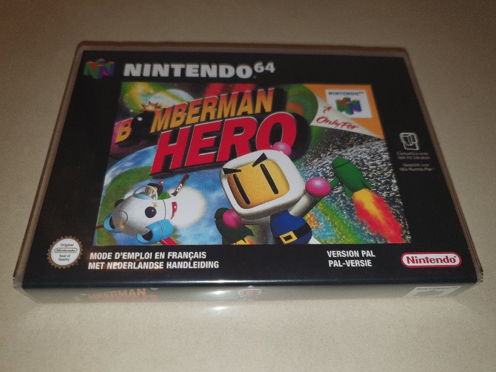Bomberman Hero N64 Game Case, Avontuur en Actie, Verzenden, 1 speler, Zo goed als nieuw