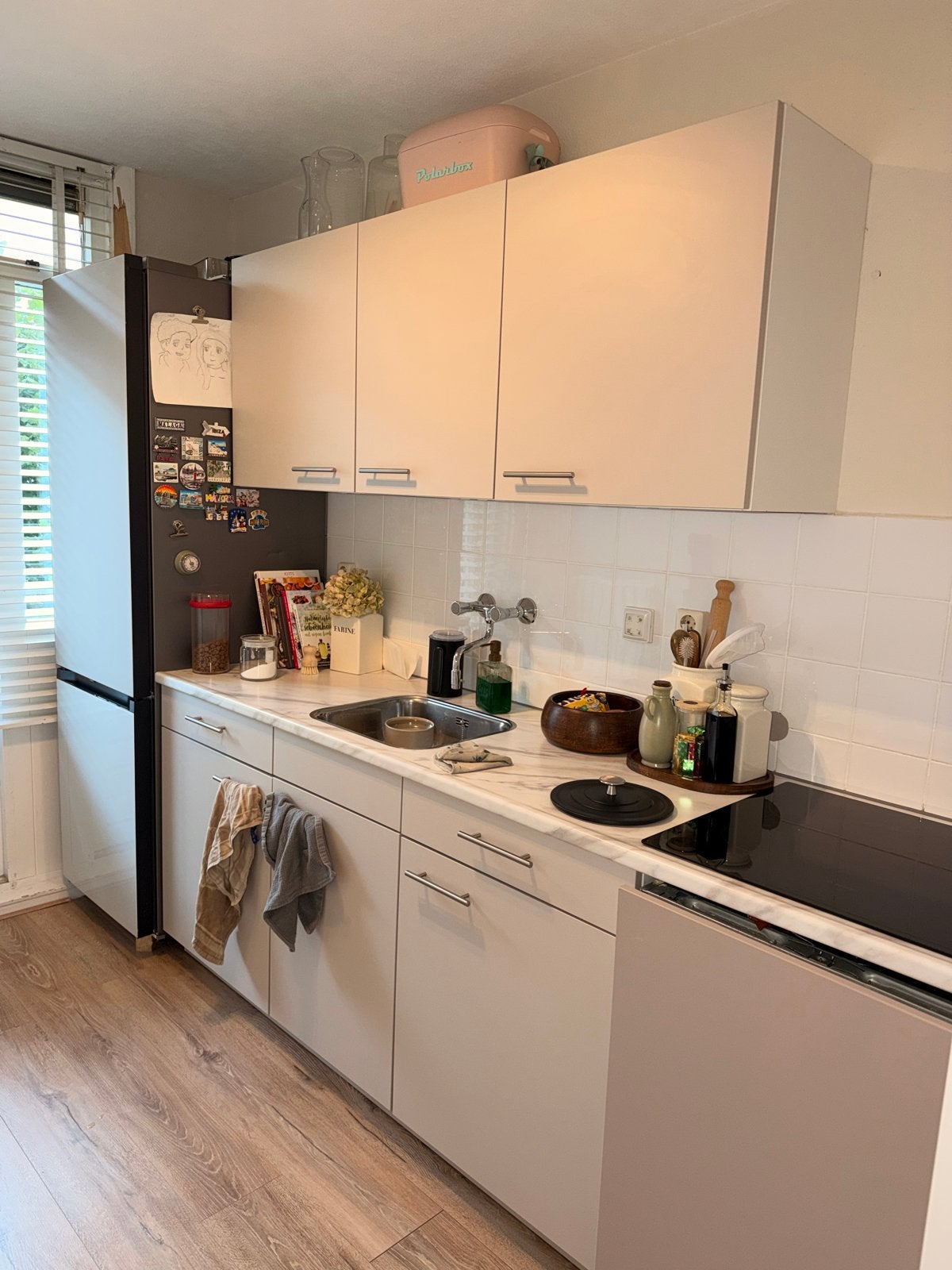 Complete Bruynzeel keuken, Huis en Inrichting, Keuken | Complete keukens, Ophalen, Gebruikt, Wit, Enkelwandige keuken