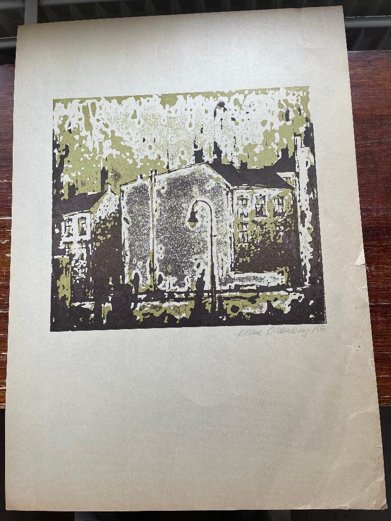 litho Klaus Oldenburg Senza Titolo 1981, Ophalen of Verzenden