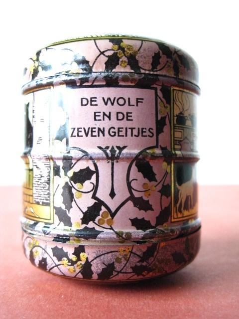 Sponsblik De wolf en de 7 geitjes Holland 1925, Ophalen of Verzenden, Zo goed als nieuw, Overige