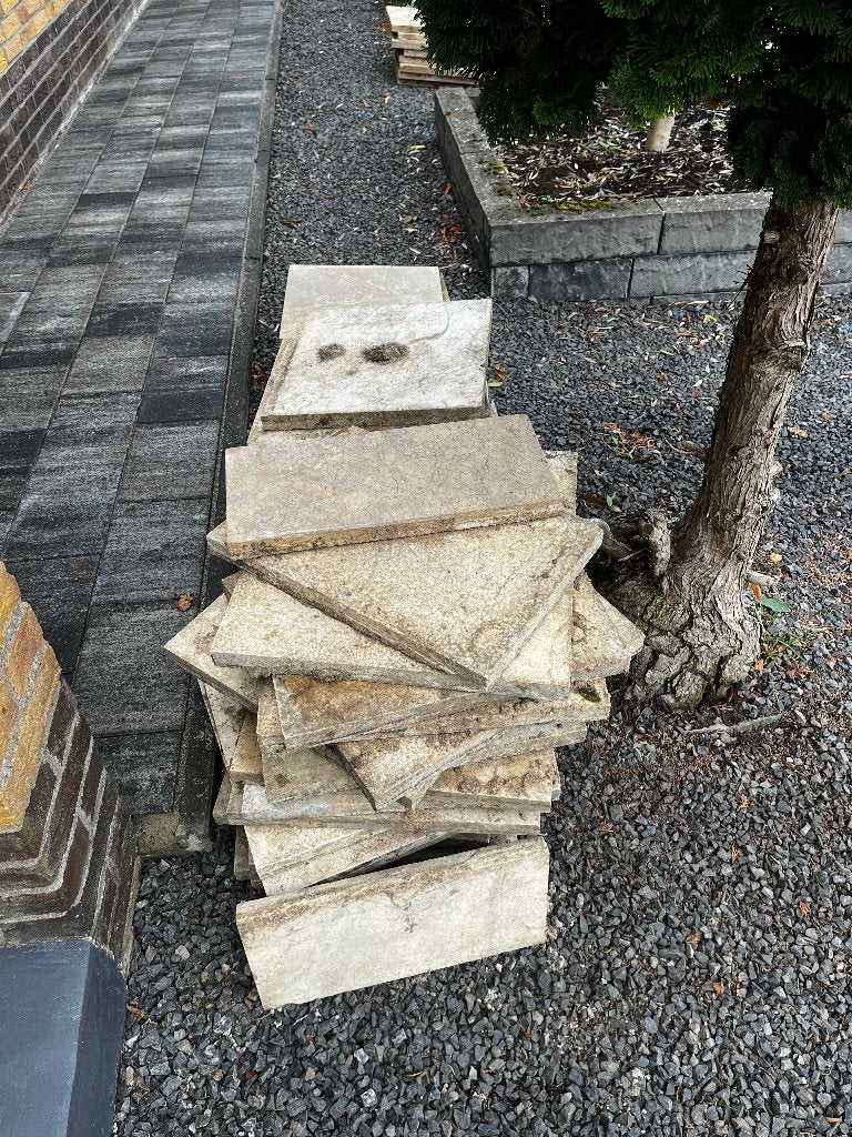 Natuurstenen tuintegels, Tuin en Terras, Ophalen, Gebruikt, 5 tot 10 m², Natuursteen