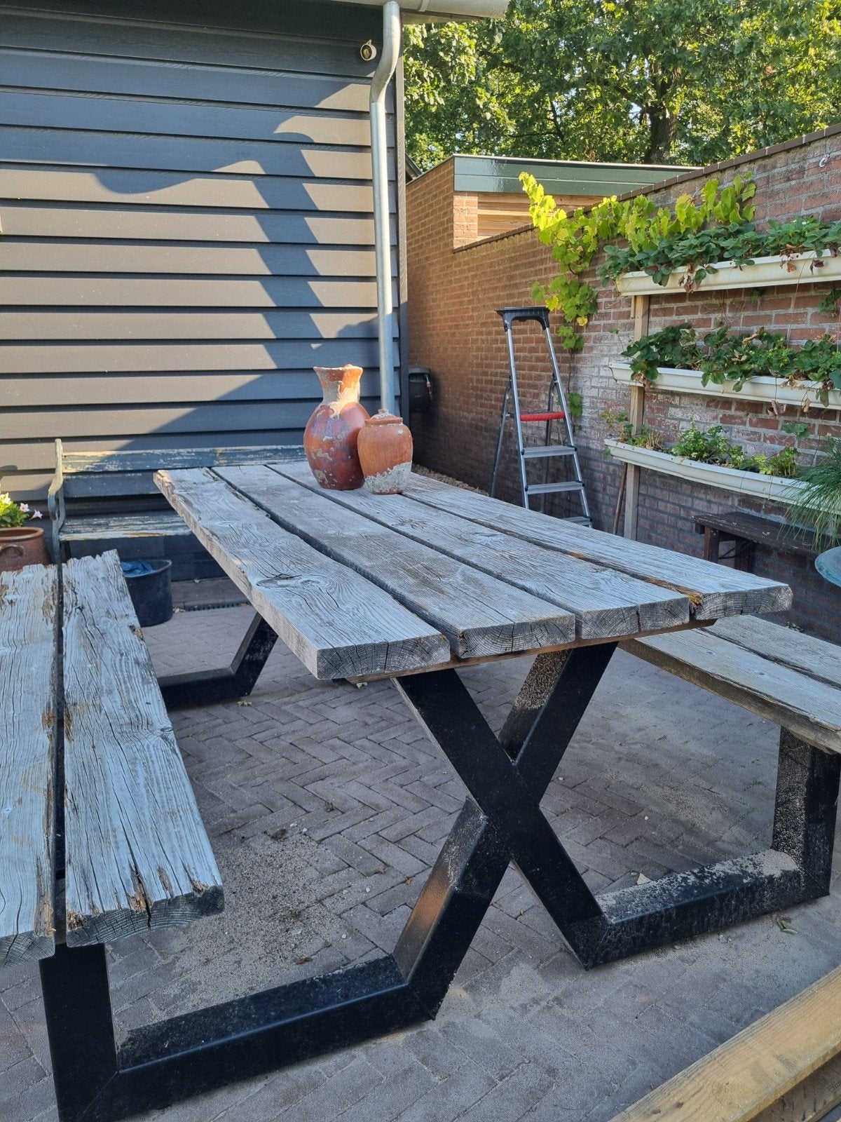 picknicktafel, Tuin en Terras, Picknicktafels, Ophalen, Rechthoekig, Hout
