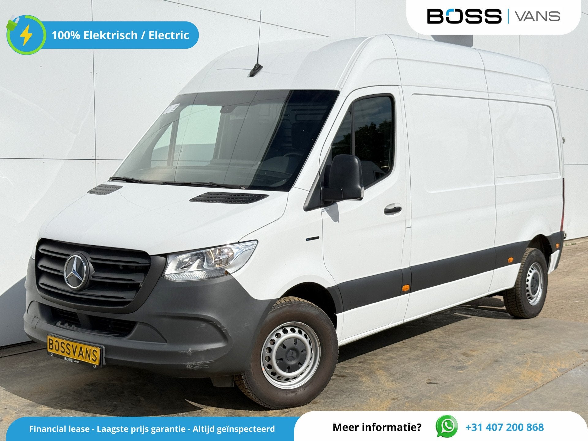 Mercedes-Benz eSprinter eSprinter 312 55kWh L2H2 Elektrisch, Stof, Zwart, 120 km, 116 pk