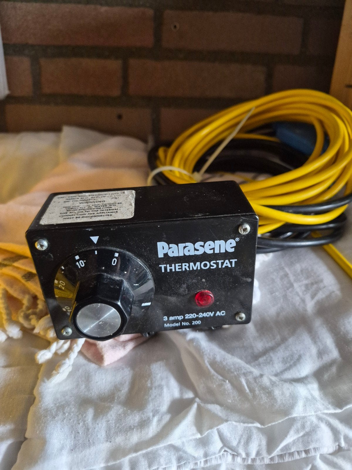 Parasene Thermostaat met verwarmingskabel, Ophalen of Verzenden, Slimme thermostaat, Gebruikt