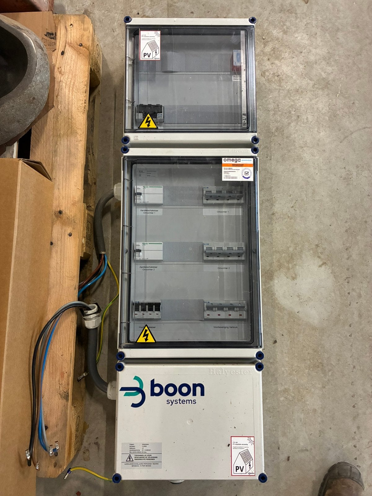 AC systeem zonnepanelen HOOFDVERDELER groepenkast, Doe-het-zelf en Verbouw, Elektra en Kabels, Ophalen, Gebruikt, Eaton, Groepenkast