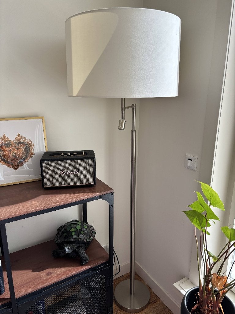 Vloerlamp Coen Gamma, Huis en Inrichting, Lampen | Vloerlampen, Ophalen, E27 (groot), Zo goed als nieuw, Modern