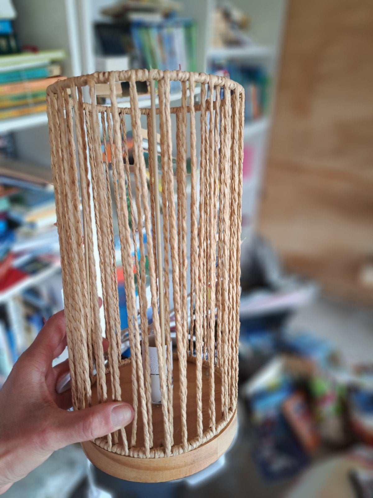 Rotan tafellamp met E14 fitting - ZD Trading, Ophalen of Verzenden