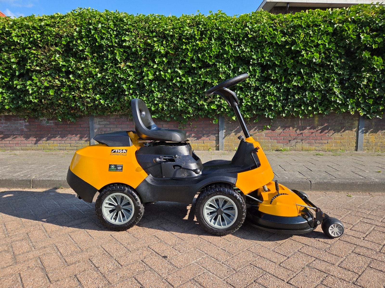 Stiga Primo Zitmaaier/Frontmaaier 12,5PK in nette staat, Tuin en Terras, Zo goed als nieuw, Castelgarden, Stiga Villa, Minder dan 90 cm