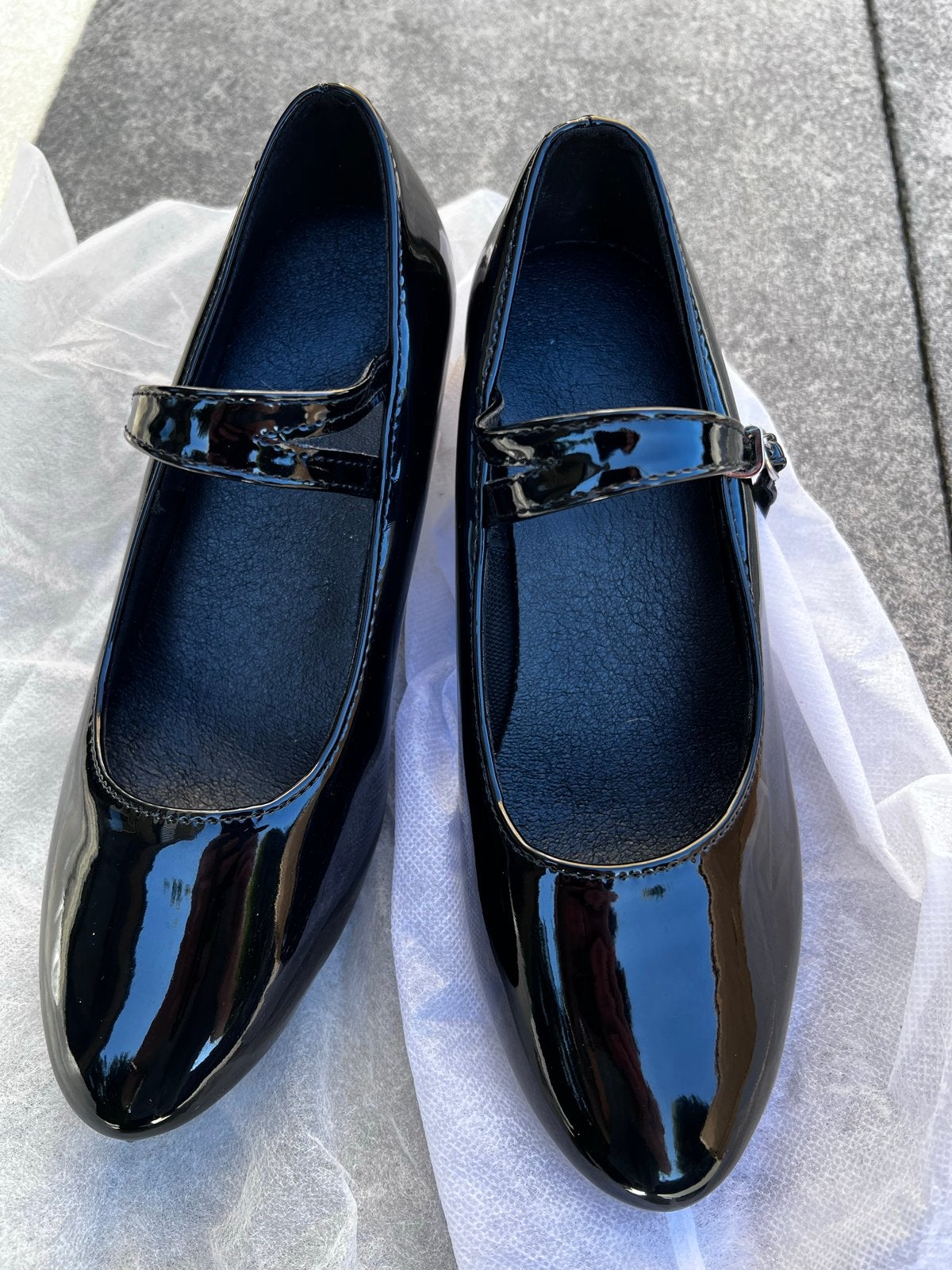Zwarte lak (dans)schoenen- Maat 36, Ophalen of Verzenden, Nieuw, Zwart, Schoenen met lage hakken