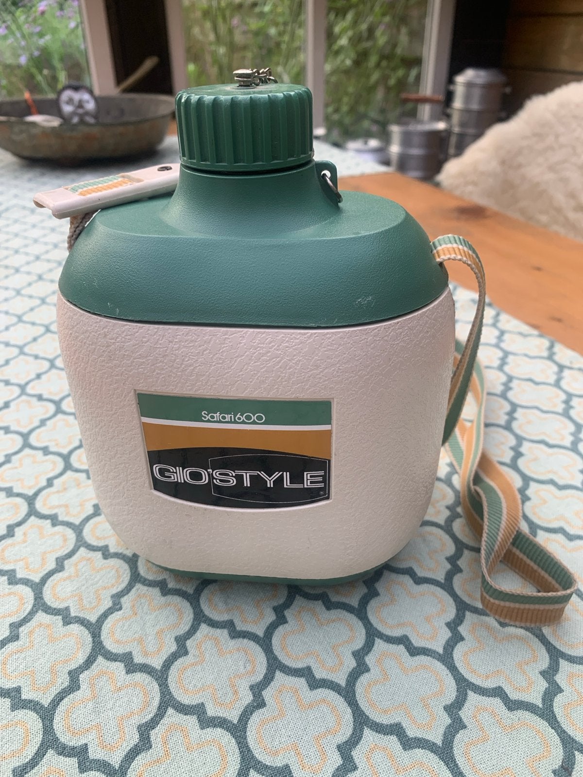 Vintage GIO'STYLE Safari 600 Waterfles met Draagband, Ophalen of Verzenden, Gebruikt