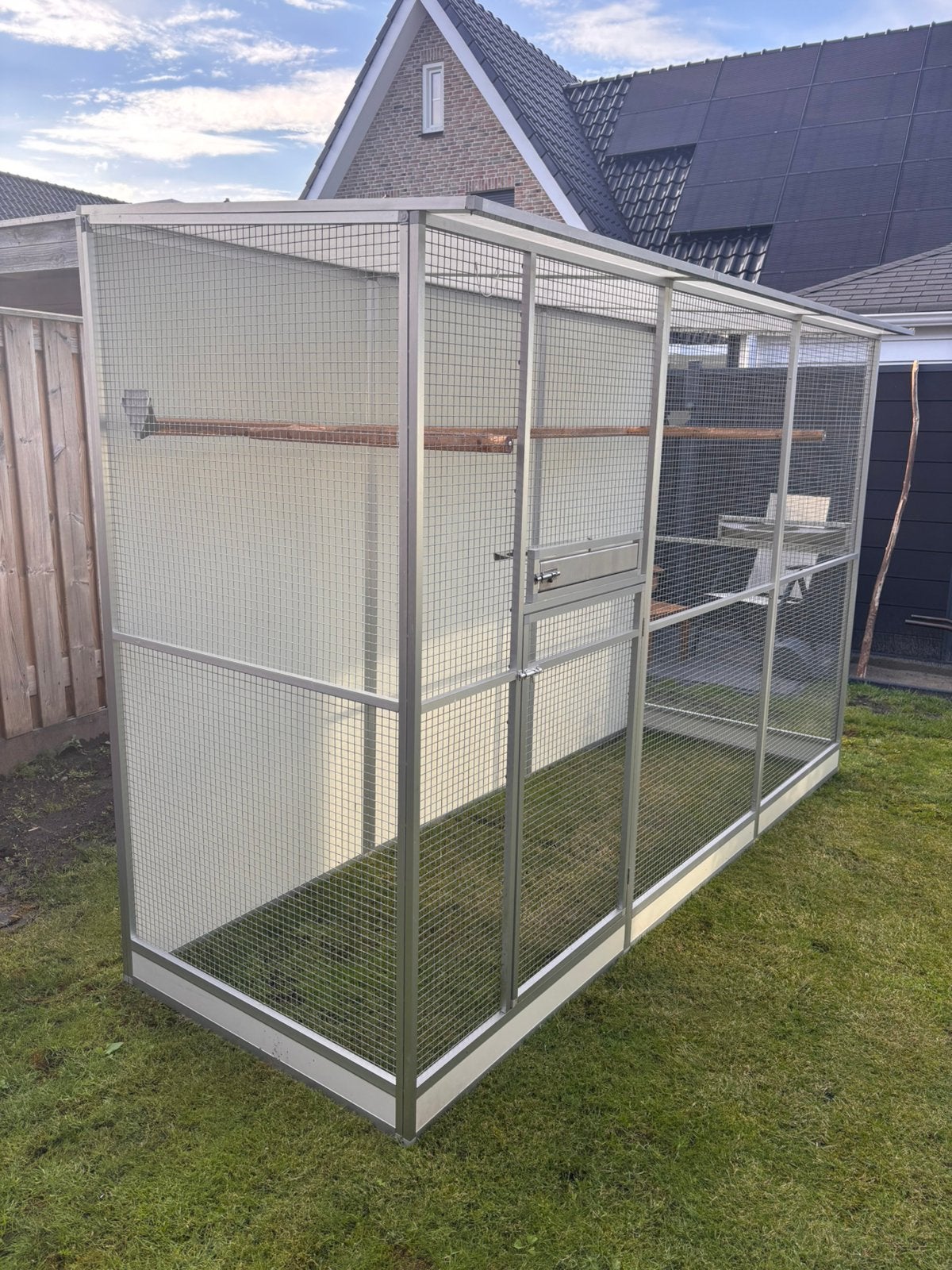 Aluminium voliere, Ophalen, Zo goed als nieuw, Aluminium, Volière
