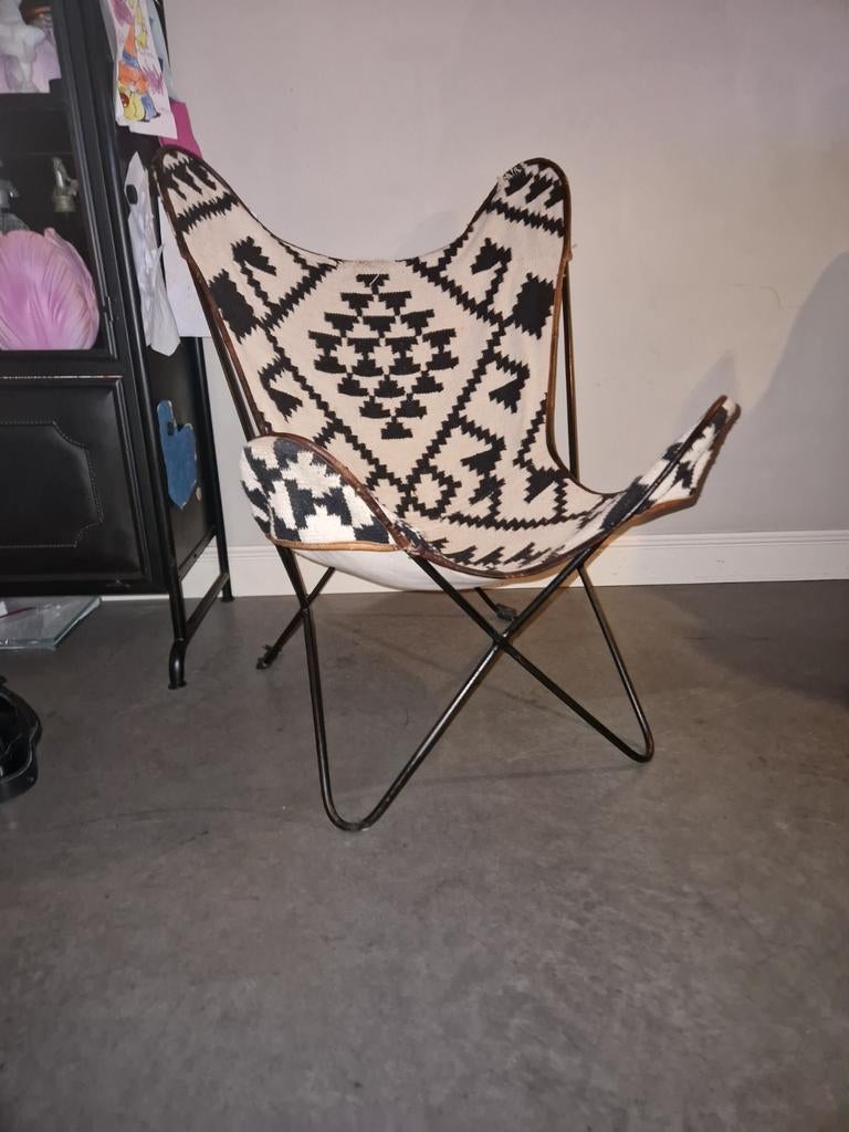 Opknap vlinderstoel, Huis en Inrichting, Stoelen, Ophalen, Eén