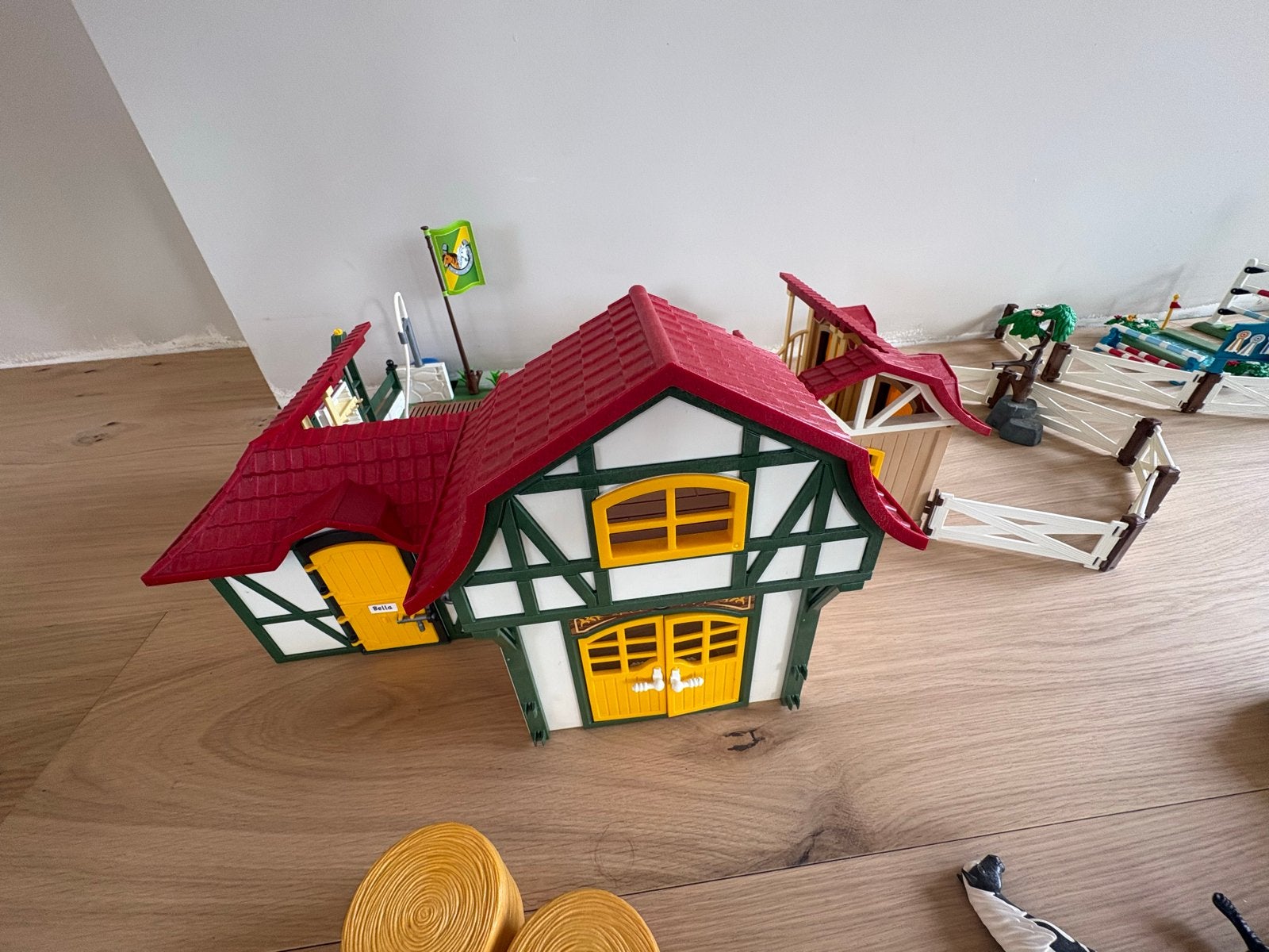 Grote Playmobil Paardenboerderij met veel extra's, Ophalen, Gebruikt, Gebouw, Complete set