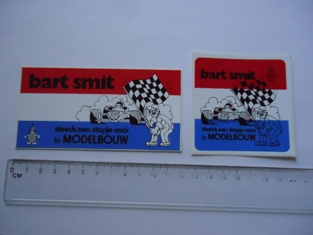 sticker oud Modelbouw speelgoed Bart Smit volendam retro, Verzenden, Zo goed als nieuw, Bedrijf of Vereniging