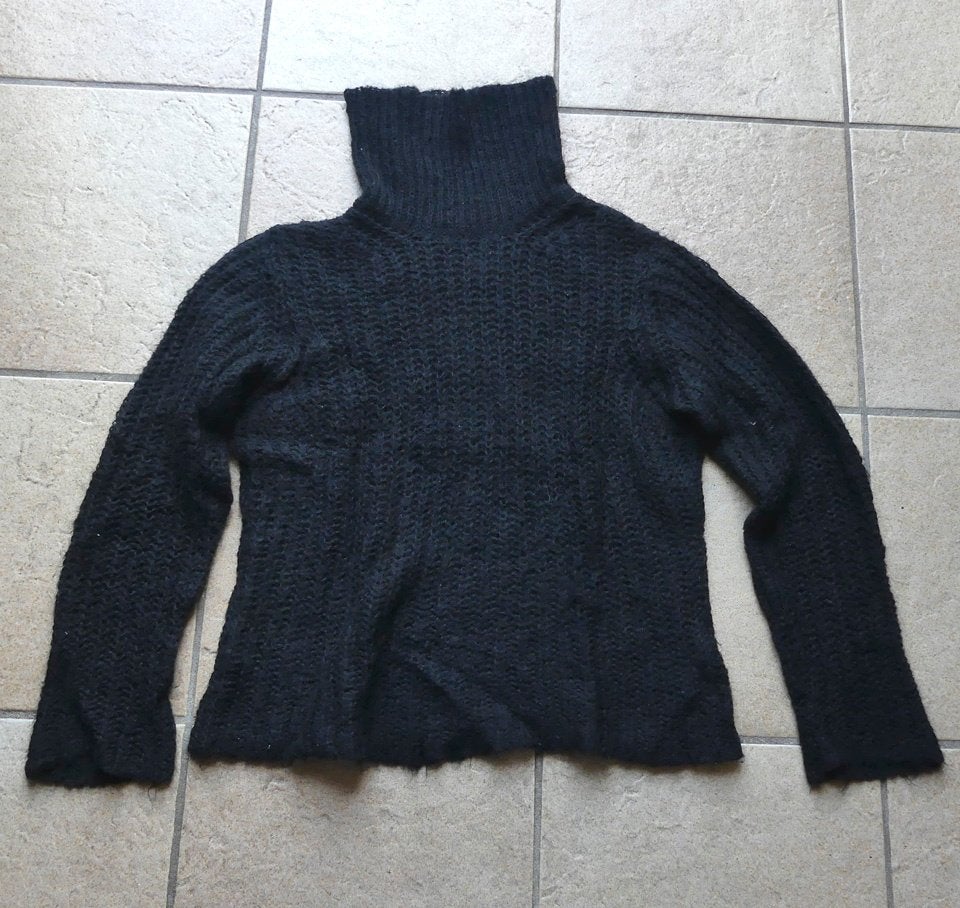 Esprit Collection gebreid truitje zwart mohair coltrui mt L, Maat 38/40 (M), Zwart, Ophalen of Verzenden, Gedragen