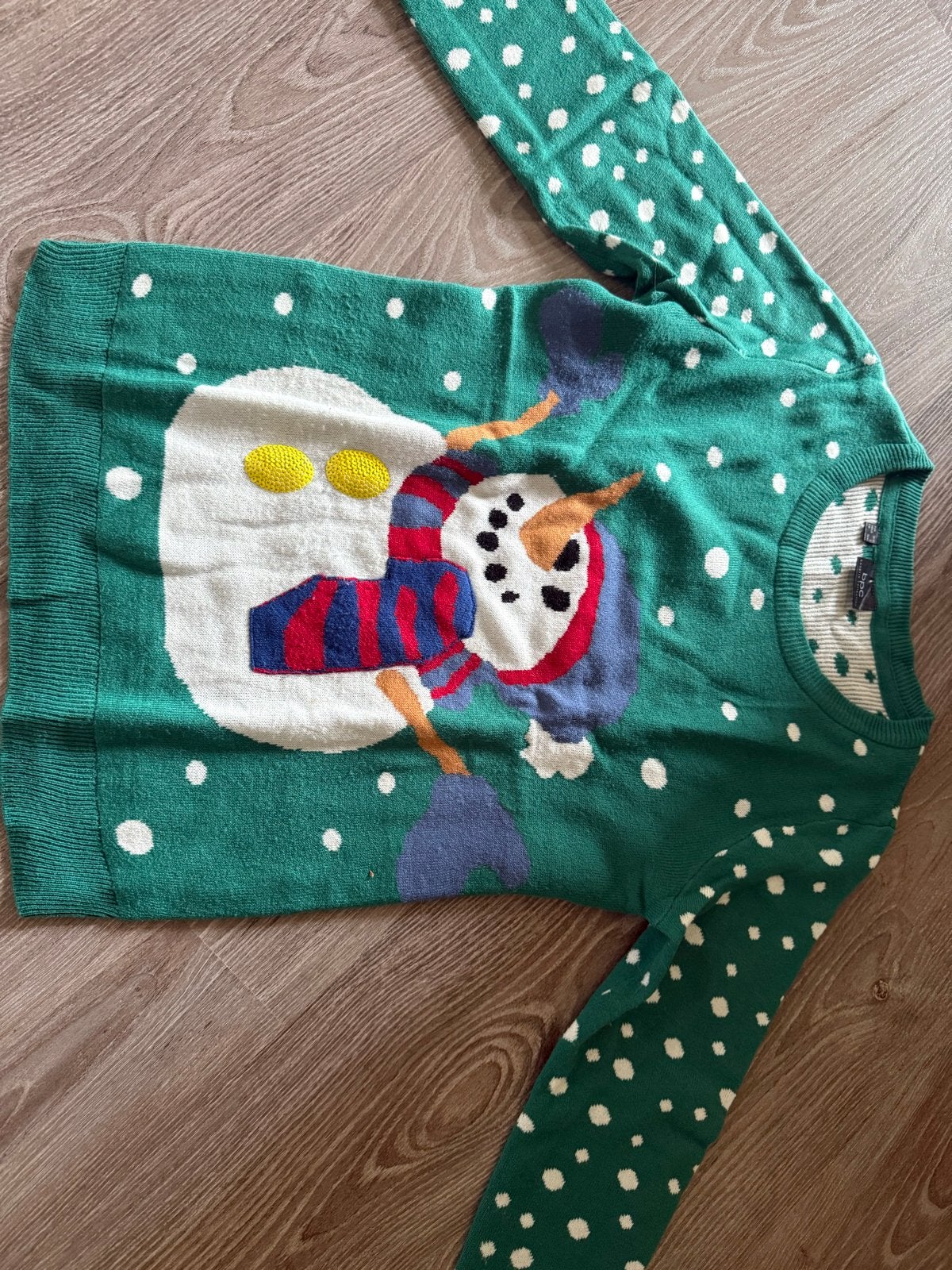 Kersttrui met sneeuwpop - Maat S, Ophalen of Verzenden, Zo goed als nieuw, Maat 36 (S), Groen