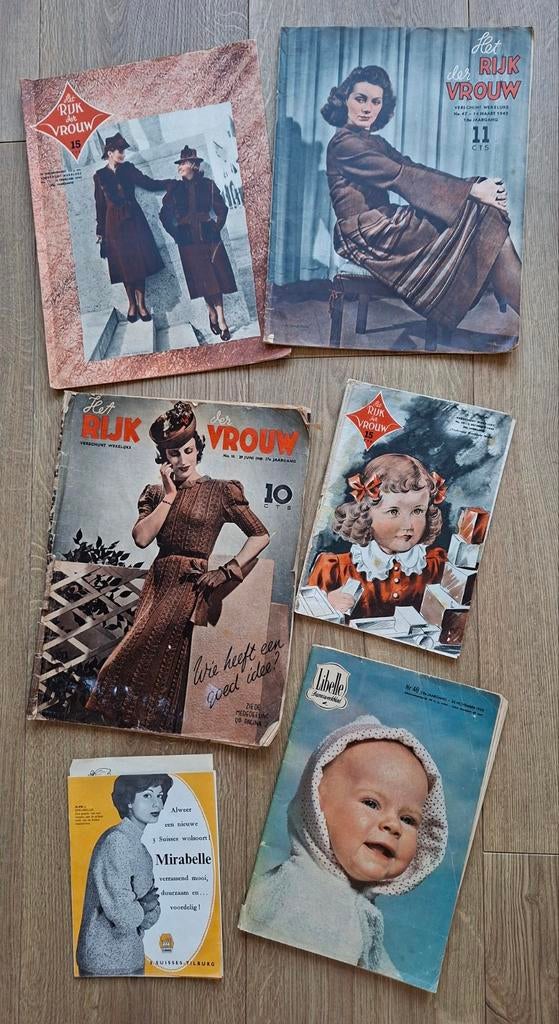 Retro Vintage Oude Damesbladen Het Rijk der Vrouw - Libelle., Verzamelen, Ophalen of Verzenden, 1940 tot 1960, Nederland, Tijdschrift