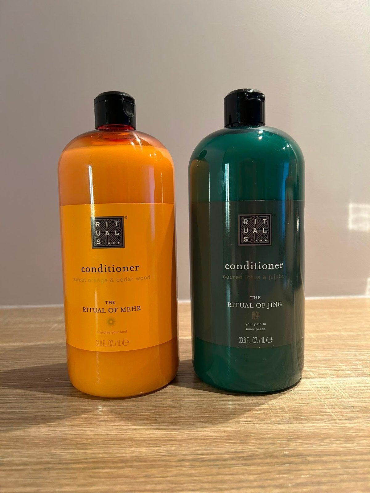 2x Rituals Conditioner 1 Liter - The Ritual of Jing & Mehr, Ophalen of Verzenden, Nieuw, Shampoo of Conditioner