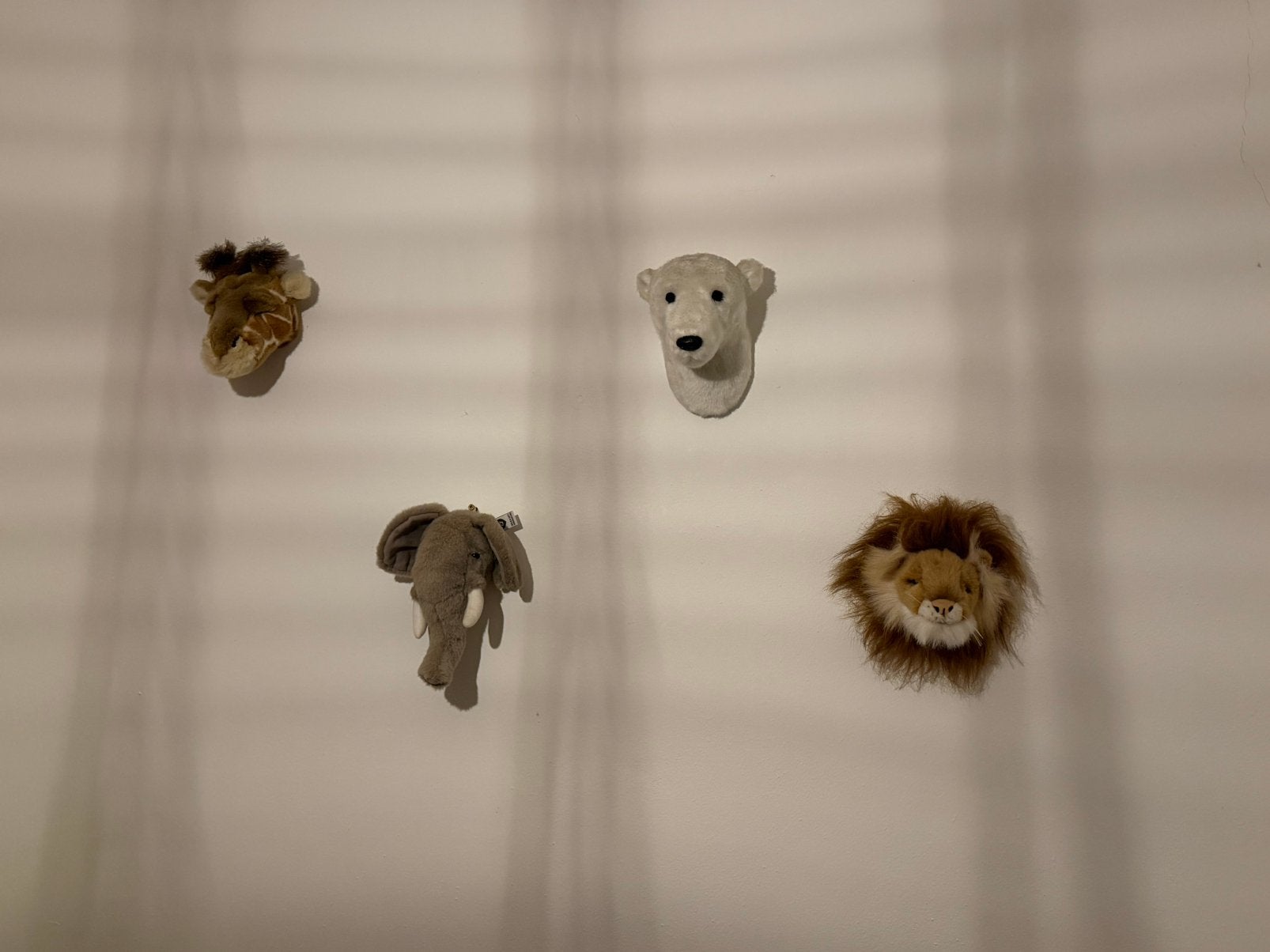 Wild & Soft Safari mini dierenkoppen (babykamer), Meerkleurig, Decoratieobject, Ophalen of Verzenden, Zo goed als nieuw