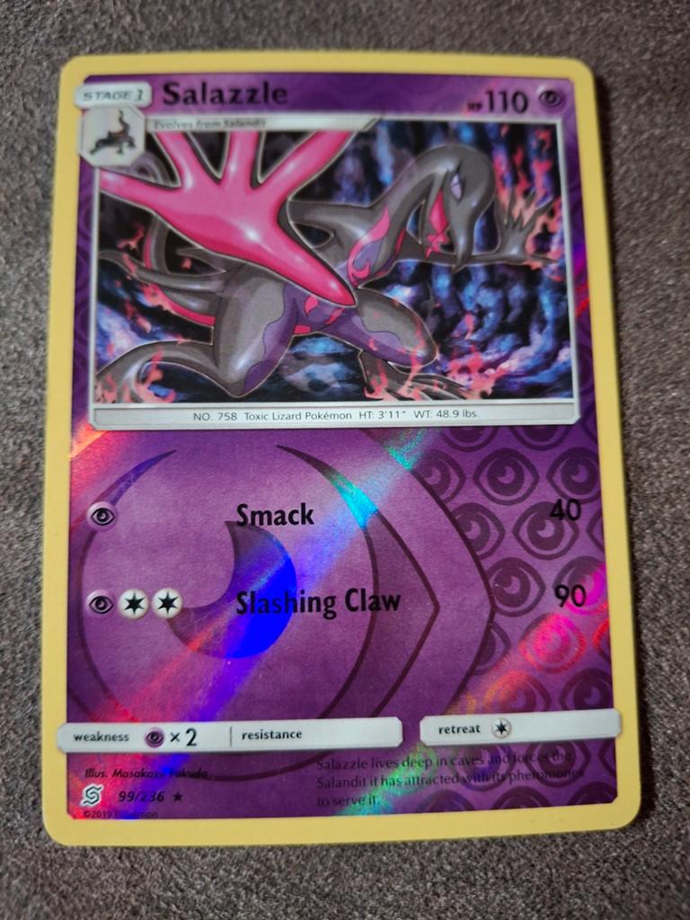 Pokémon Kaart Salazzle (Foil) - Diverse Kaarten Beschikbaar, Ophalen of Verzenden, Zo goed als nieuw, Losse kaart, Foil